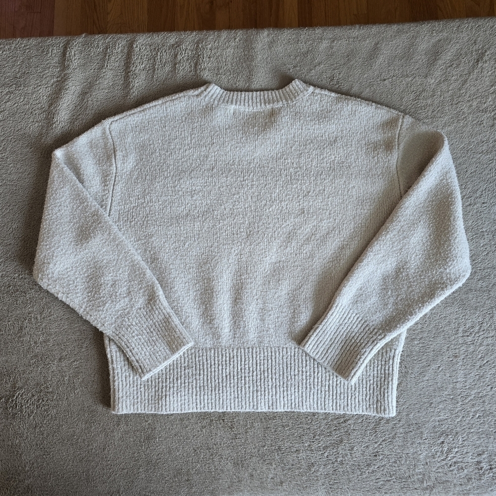 Okakie Textured Knit Relaxed Fit Sweater Size Small - Picture 8 of 13